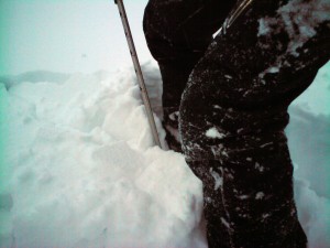 Knee deep in snow powder - Kvitfjell january 2009