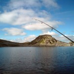 Fisking i Vibekkvannet, ved basecamp