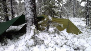 Snørik teltleir i juni