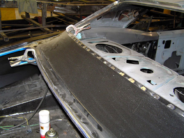 1967 Chevrolet Camaro restoration - Rear body panel replaced
